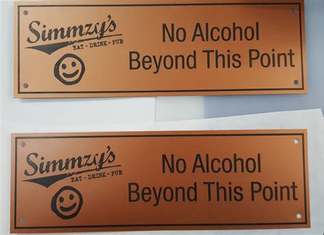 Custom Engraved Plastic Signs