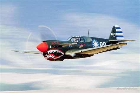 P 40 Flying Tiger By Aircraft Photos Aircraft Vintage Aircraft Wwii