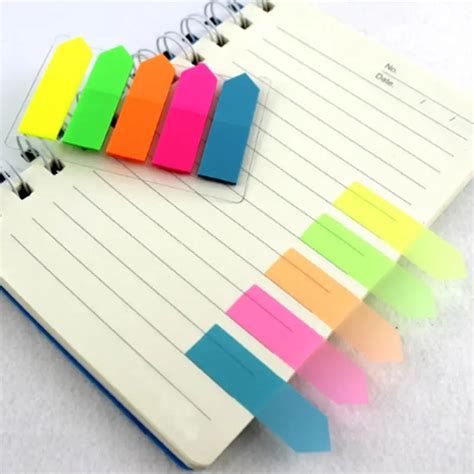 Plastic Self Adhesive Sticky Notes Memo Pad Notebook Category Label
