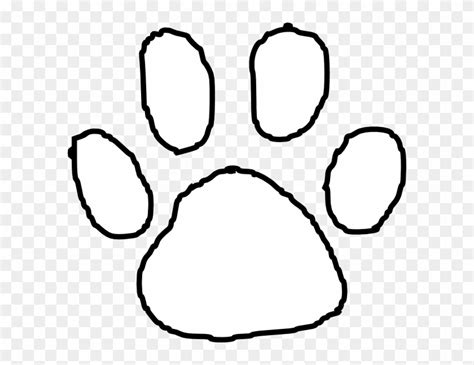 Tiger Paw Print Outline Clip Art At Clipart Library White Tiger Paw