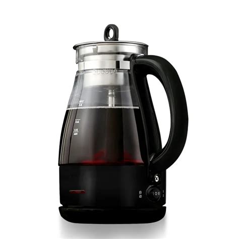 Electric Kettle Office Brewed Tea Ware Black Glass Electric Full