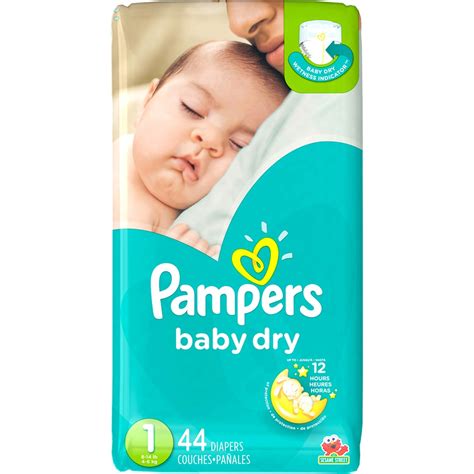 Pampers Baby Dry Diapers Size 1 44 Ct Category