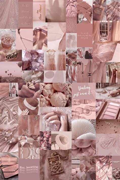 rose gold aesthetic collage wallpaper iphone wallpaper girly rose my xxx hot girl