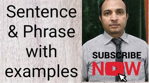 Sentence And Phrases With Examples Youtube