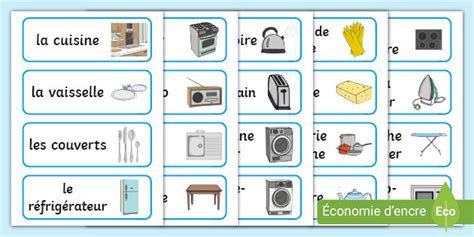 Cartes De Vocabulaire La Cuisine Teacher Made