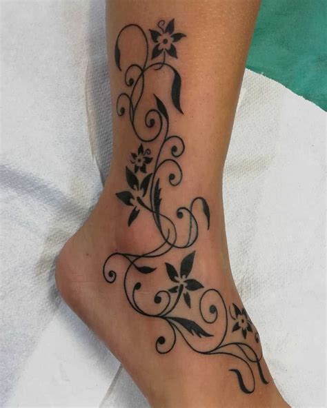 49 Amazing Back Of Ankle Tattoos For Females Image Hd