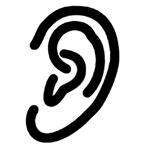 Human Ear Stencil Designs Textile Design Icon Design Illustration