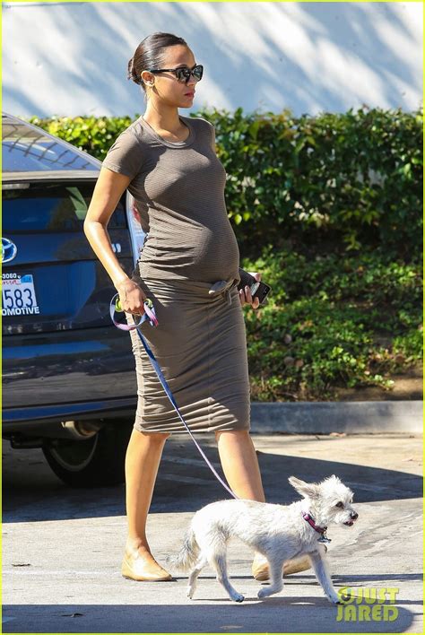 Zoe Saldana Satisfies In N Out Pregnancy Cravings Photo