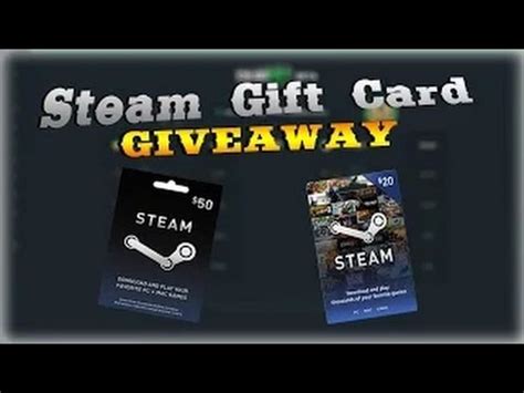 Steam gift cards and wallet codes are an easy way to put money into your own. $25 STEAM GIFT CARD GIVEAWAY - YouTube