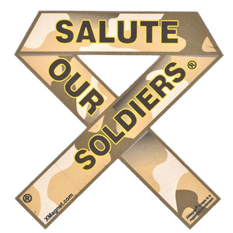 Salute Our Soldiers Xmagnet Support Our Troops