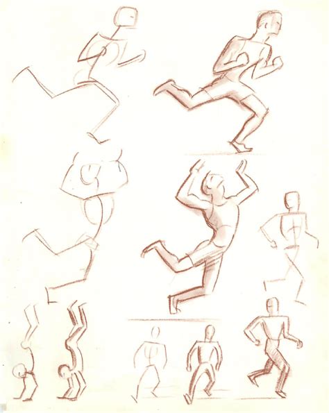 How To Draw The Movement Of Shapes And Peoples Figures Teaching Drawing