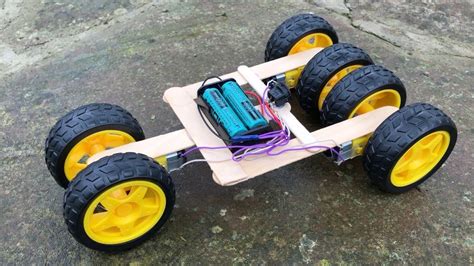 How To Make A Powered Car Very Simple Diy Electric Mini Car Youtube