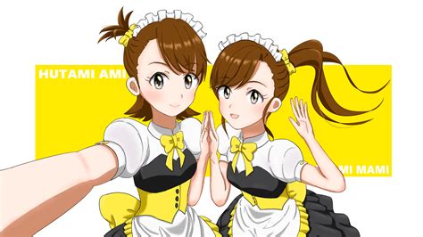 hintergrundbilder anime mädchen the email protected futami ami futami mami long sleeves