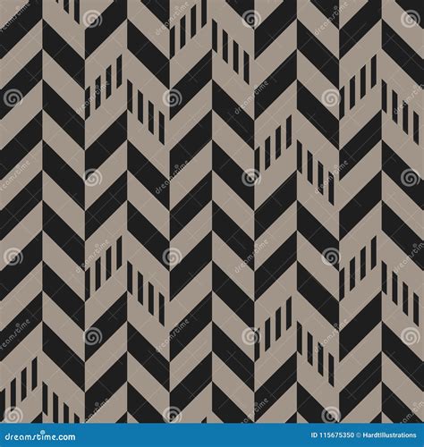 Stripes And Chevron Seamless Pattern Stock Vector Illustration Of