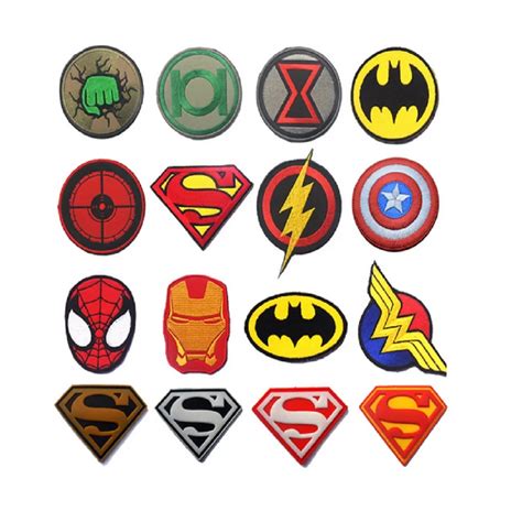 100 Piece A Lot 3d Embroidery Armband Iron Man Patches Spider Man Patch