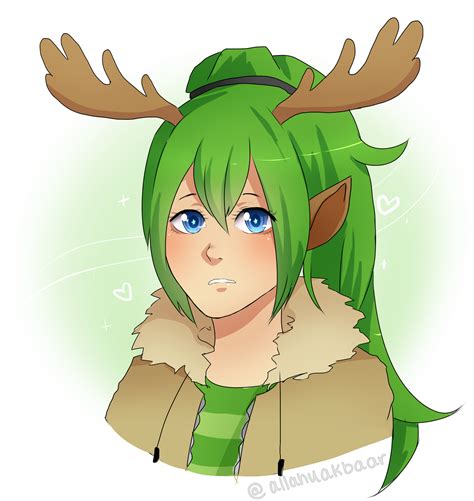 Gaia Freebie Girl With Antlers By Simplyonions On Deviantart