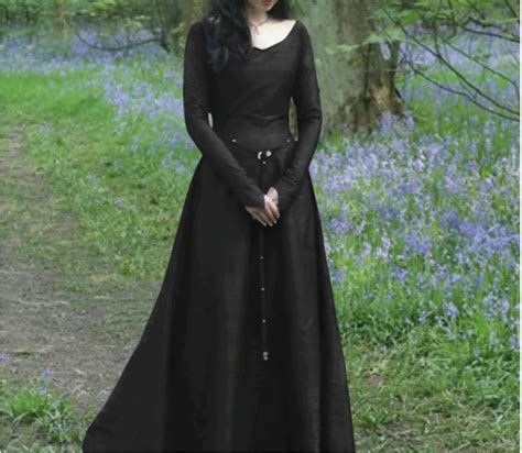 Gothic Long Medieval Vintage Dress Costume The Official Strange