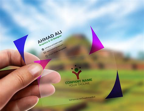 Starting at $ 29.99 qty 200. Translucent Plastic Free Business Card Mockup on Behance