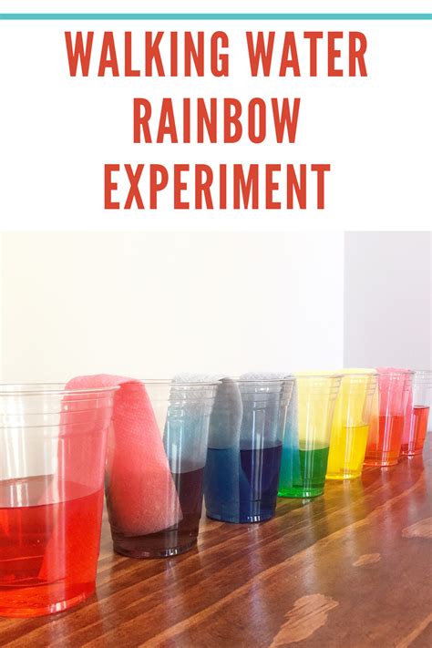 Walking Water Rainbow Science Experiment Artofit
