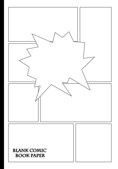 Buy Blank Comic Book Paper 7x10 Inch 28 Template Pages 12 Unique