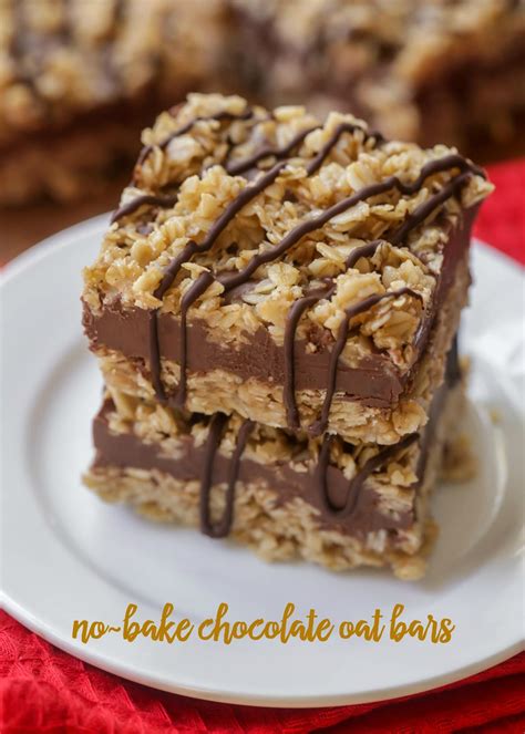 The recipe requires only 4 ingredients! No Bake Chocolate Oat Bars | Recipe | Dessert bars ...
