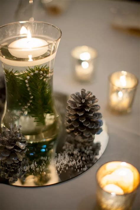 Diy Floating Winter Tea Candle Floating Candle Centerpieces