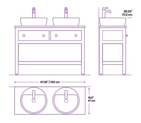 Standard Bathroom Sink Cabinet Height Artcomcrea