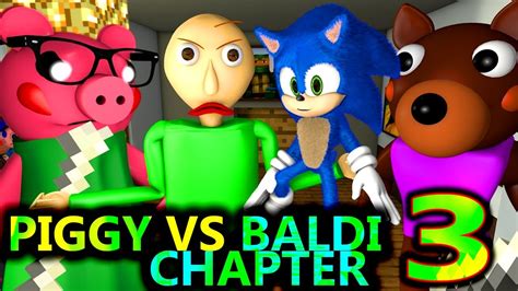 Piggy Vs Baldi Sonic Roblox Animation Challenge Chapter 3 Official