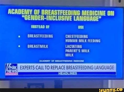 Academy Of Breastfeeding Med On Gender Inclusive Language Instead Of