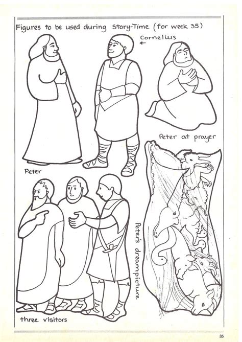 Peter And Cornelius Coloring Page - RaymondtuVaughn