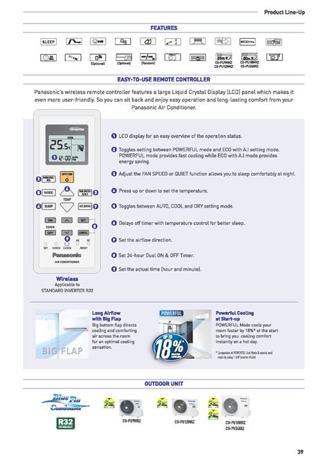 PANASONIC SYSTEM 1 AIRCON WI 24000 BTU R32 GAS 3 TICKS Gain City