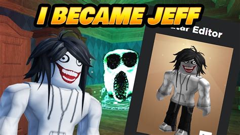 I Made The Jeff The Killer Avatar On Roblox Youtube