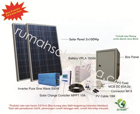 Solar Home System Shs Rumah Solar Raina