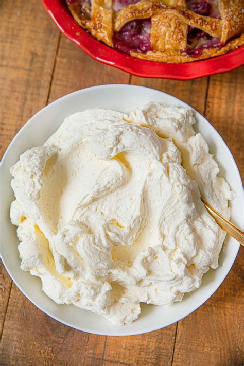 As mentioned above, heavy cream or whipping cream are the perfect consistency for whipping. Stabilized Whipped Cream made with cream cheese is the ...