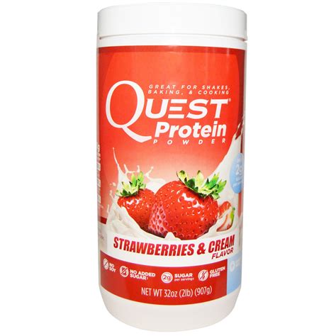 Quest Nutrition Protein Powder Strawberries And Cream 32 Oz 907 G Iherb