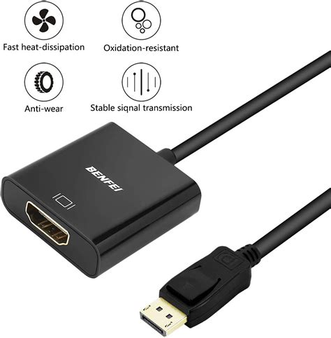 Benfei Active Displayport To Hdmi Adapter K Compatible With Pc