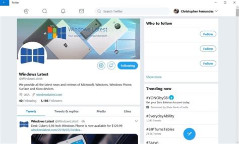 Twitter has removed the ability for users to determine exactly what the client was used to post a message to its service from the web client. Twitter's PWA app for Windows 10 is getting a big update