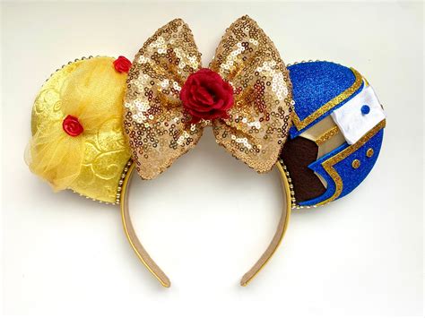 Disney Belle Beauty And The Beast Inspired Mickey Ears CraftyOlivia