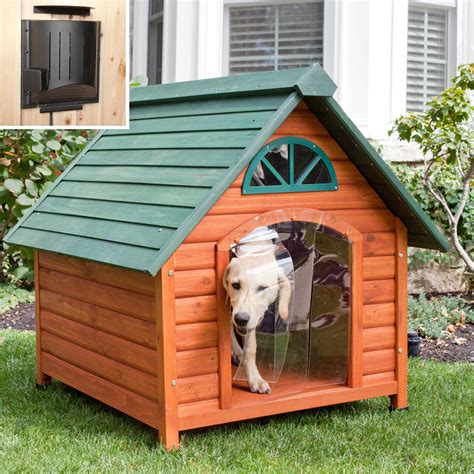Spotty Wooden Insulated Dog House With Heater Dog Houses