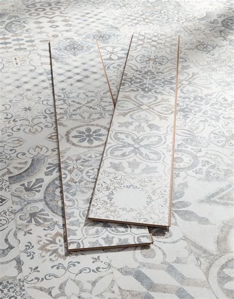 This item will not lock in with the golden select laminate floor havana light oak. Valencia Tile - Retro Blue Grey Laminate Flooring | Direct ...
