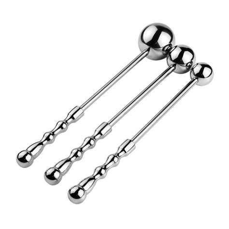 Buy Metal Anal Beads Plug Silver Stainless Steel Anal Dildo Wand Hook