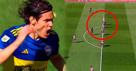 Boca Juniors Vs River Plate Gol Edinson Cavani Anulado En El