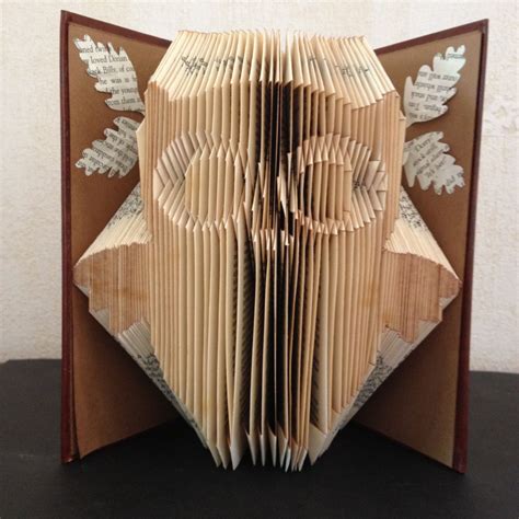 Baby Owl Book Folding Pattern Diy T For Folded Book Art Etsy Uk