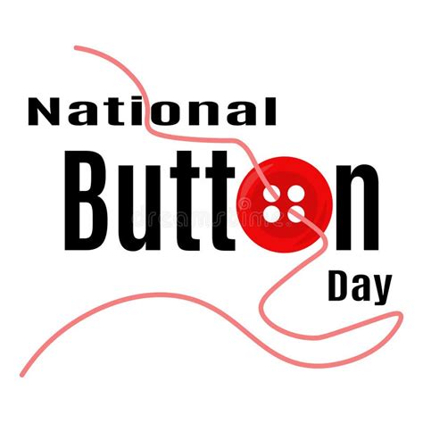 National Button Day Saving Idea For Poster Banner Flyer Or Postcard