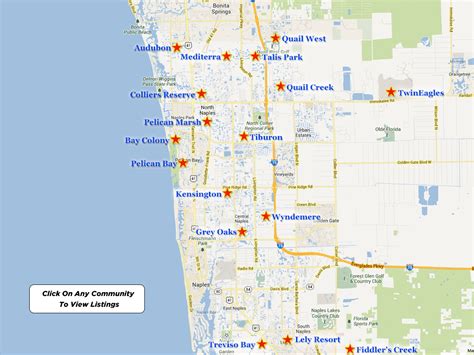 Naples Golf Communities Map Naples Golf Real Estate Homes For Sale