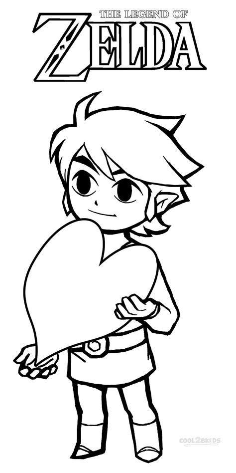 printable zelda coloring pages for kids cool2bkids