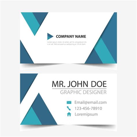 Blue Corporate Business Card Template For Free Download On Pngtree