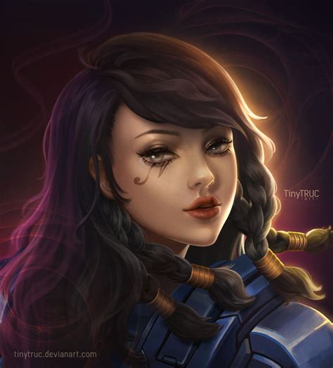 Artstation Pharah Portrait Overwatch Fan Art