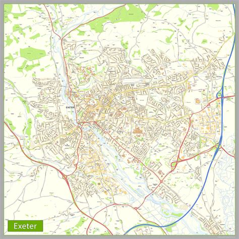 Exeter Street Map I Love Maps