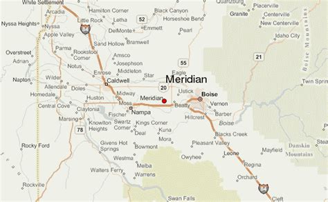 Map Meridian Idaho Dnssouza